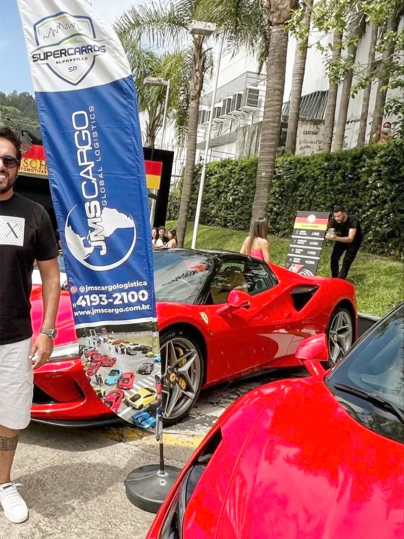 Wind Flag Banner Logistica Jmscargo