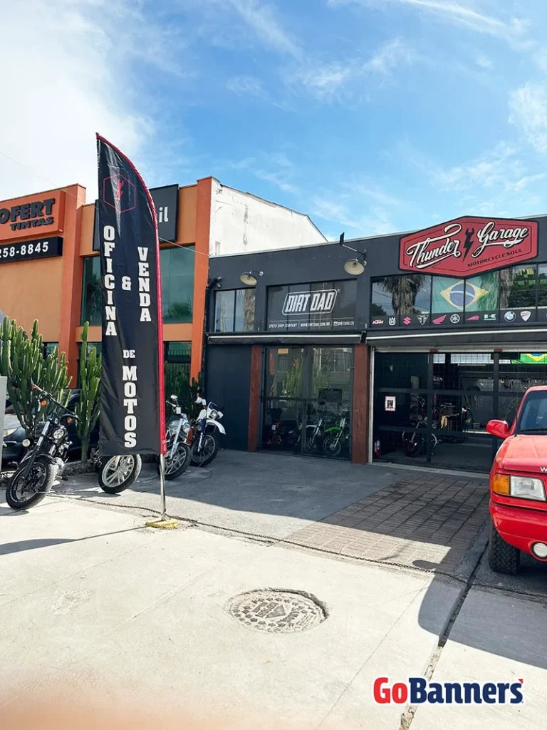 Wind Flag Banner Motos Dirt Bad