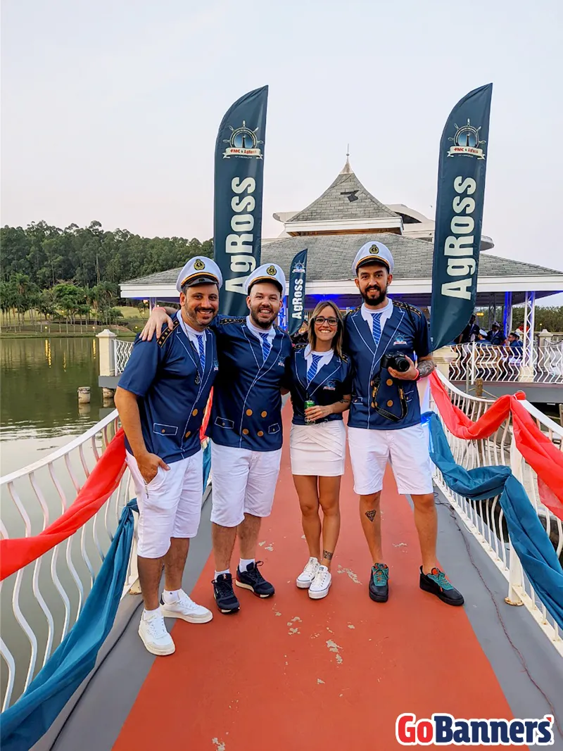 Wind Flag Banner Navios Across