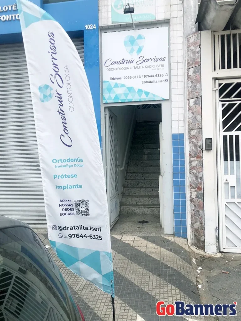 Wind Flag Banner Odontologia Construir Sorrisos