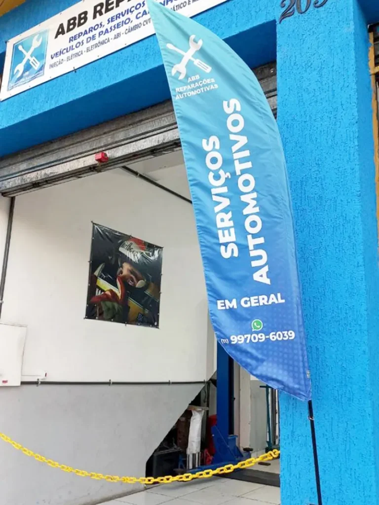Wind Flag Banner Oficina Abb Reparacoes