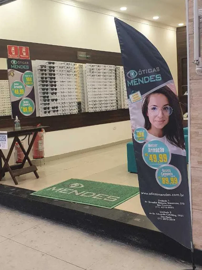 Wind Flag Banner Otica Oticas Mendes