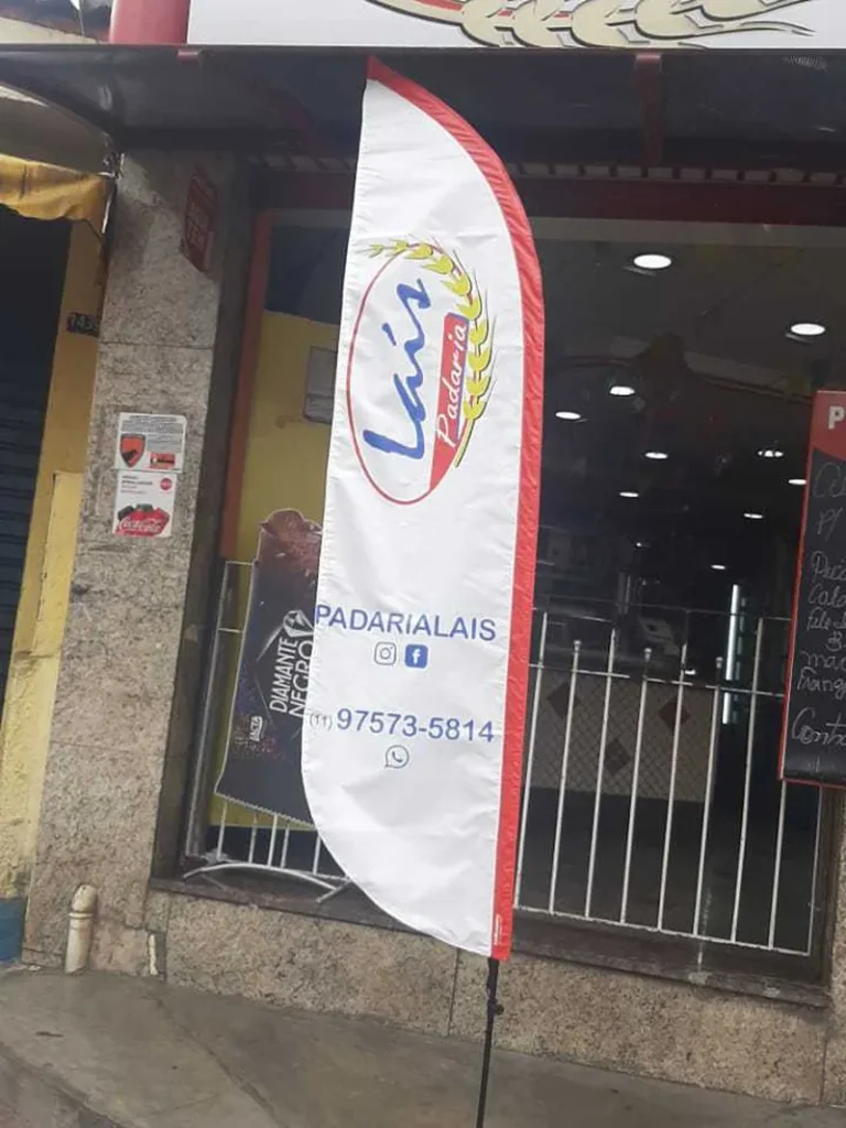 Wind Flag Banner Padaria Lais