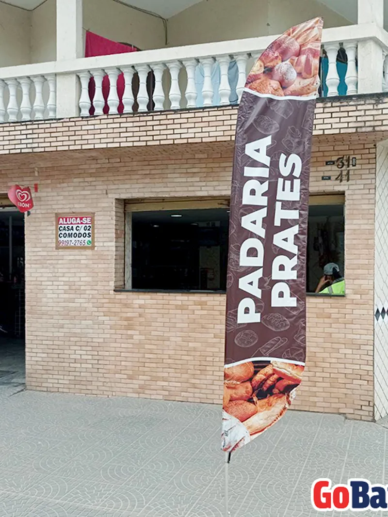Wind Flag Banner Padaria Padaria Prates
