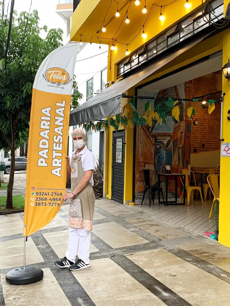 Wind Flag Banner Padaria Teles