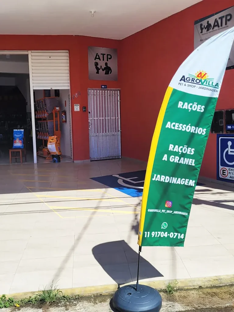 Wind Flag Banner Petshop Agrovilla