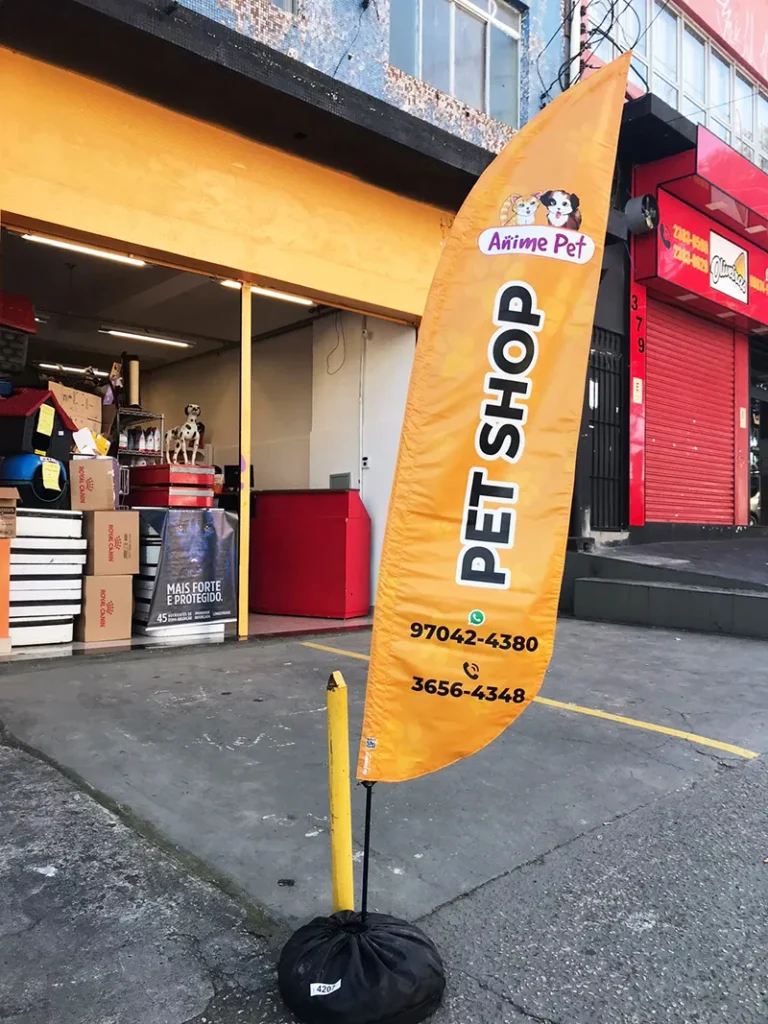 Wind Flag Banner Petshop Anime Pet