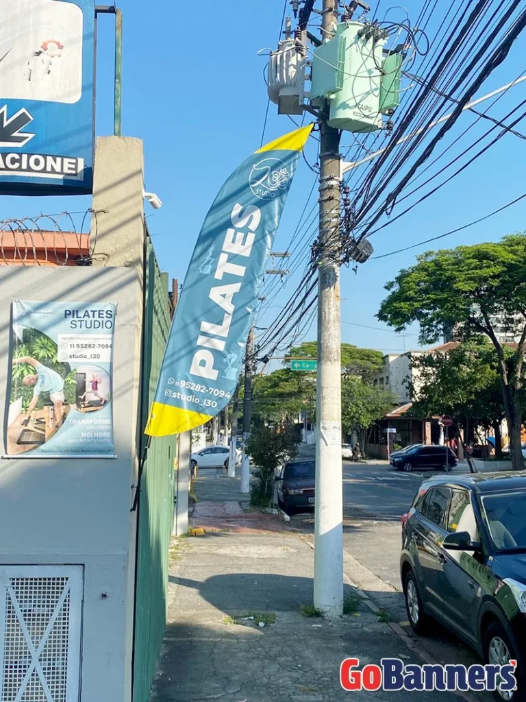 Wind Flag Banner Pilates Pilates Studio