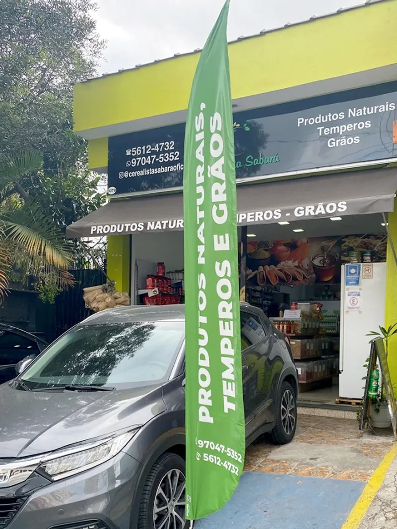 Wind Flag Banner Produtos Naturais Sabrah