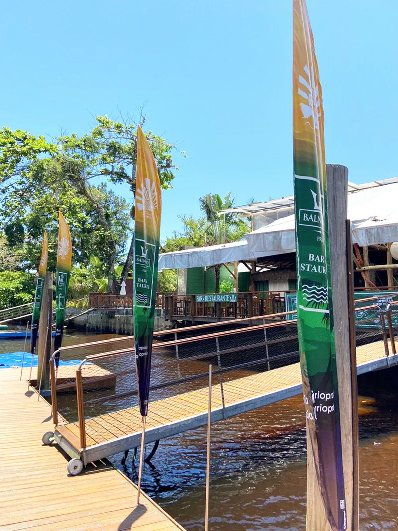 Wind Flag Banner Restaurante Bali