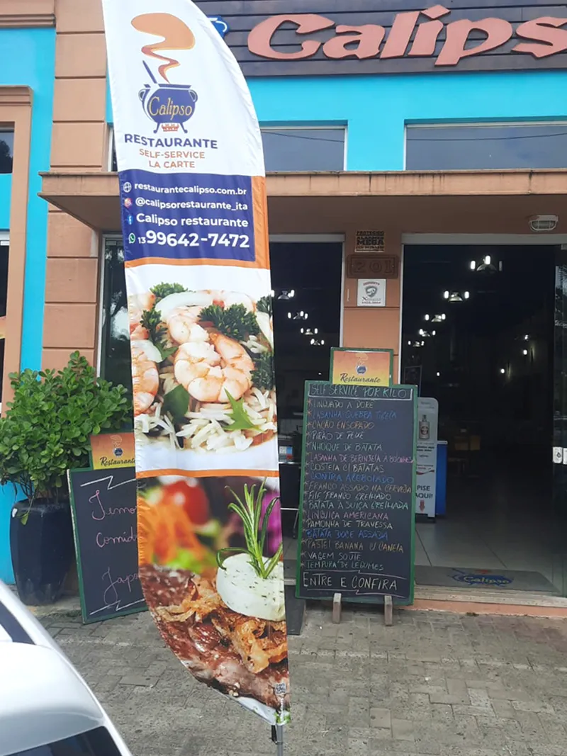 Wind Flag Banner Restaurante Calipso