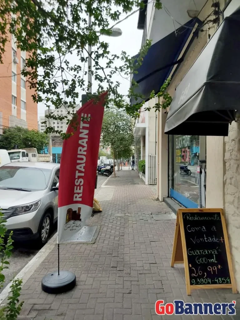 Wind Flag Banner Restaurante Coma A Vontade
