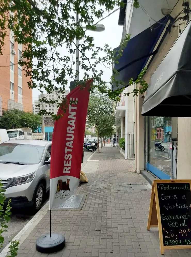 Wind Flag Banner Restaurante Coma A Vontade