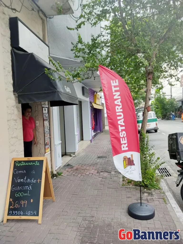 Wind Flag Banner Restaurante Restaurante