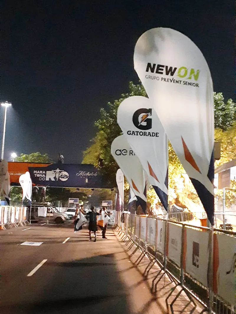 Wind Flag Banner Saude Newon