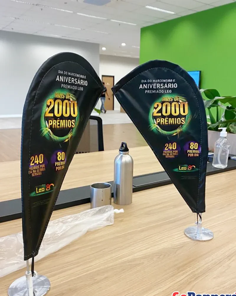 Wind Flag Banner Supermercado Leo