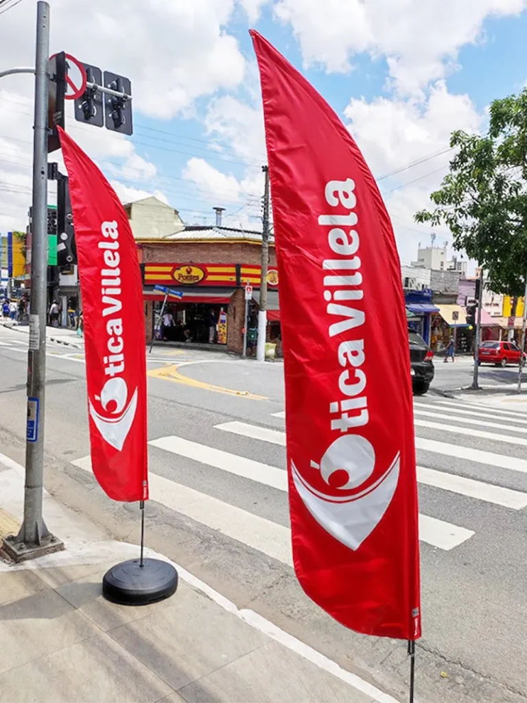 Wind Flag Banner Supermercado Tica Vilela