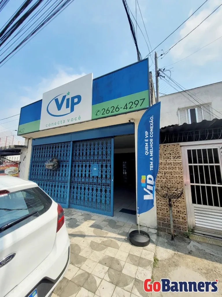 Wind Flag Banner Telecom Vip