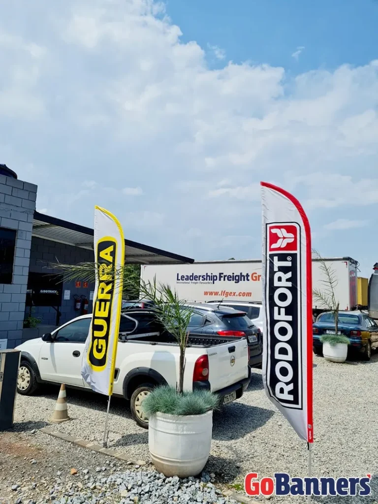 Wind Flag Banner Transporte Rodofort