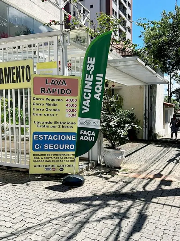 Wind Flag Banner Vacinacao Vacinese Aqui