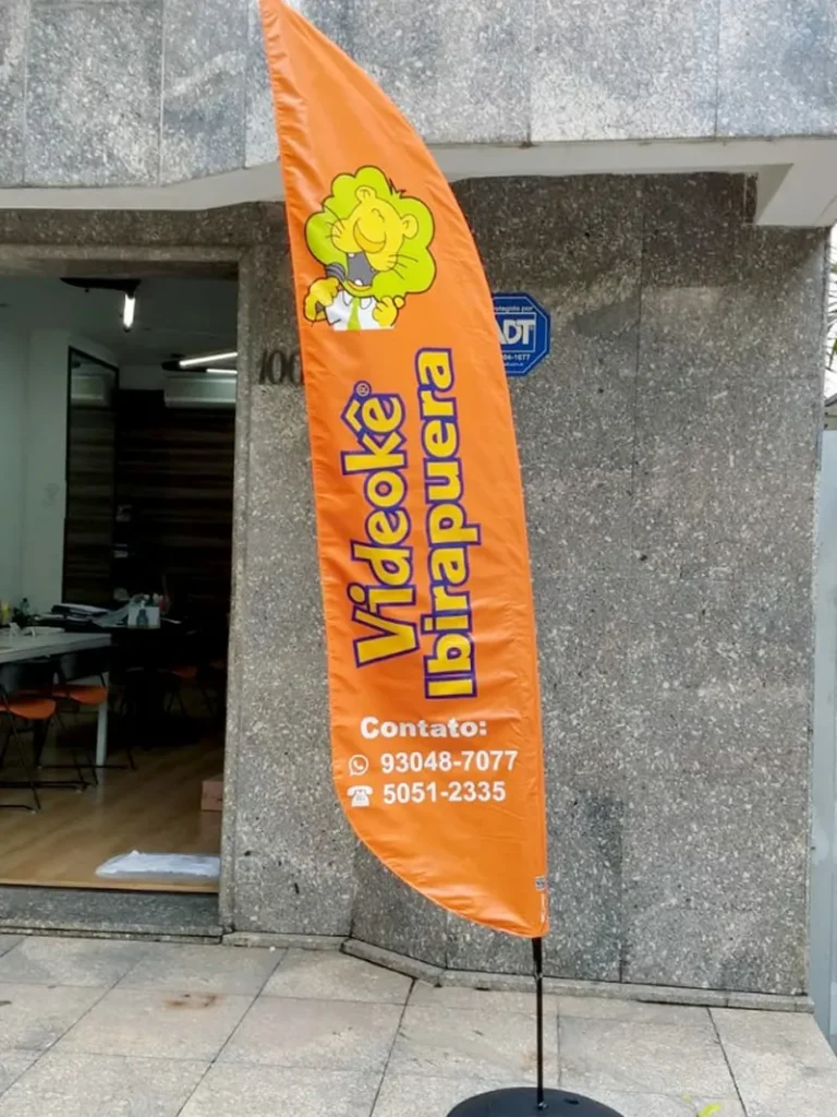 Wind Flag Banner Videoke Videoke Ibirapuera
