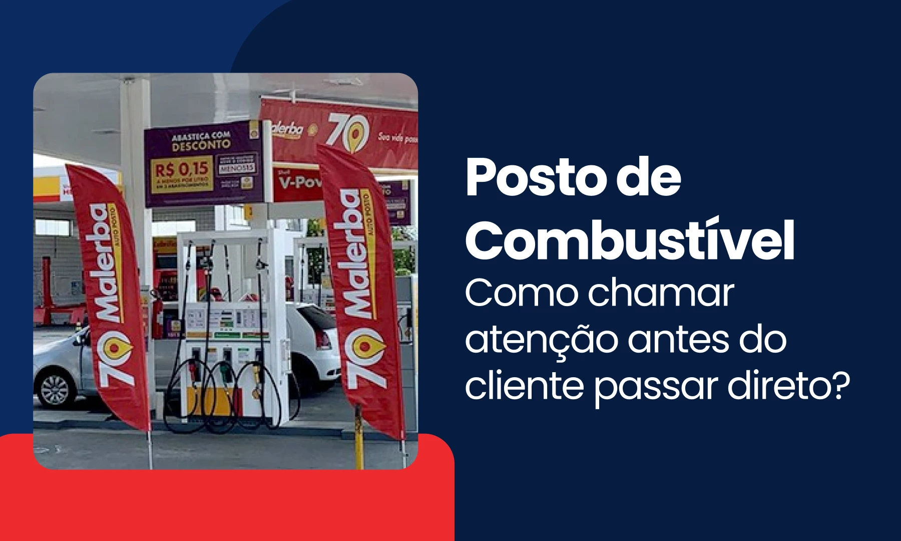 Comunicação visual para postos de combustível wind banners e infláveis