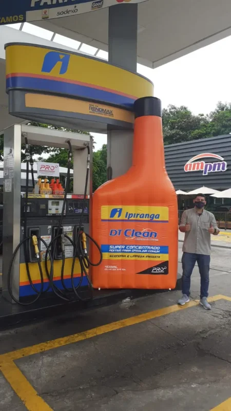 Réplica Inflável DT Clean Posto Ipiranga