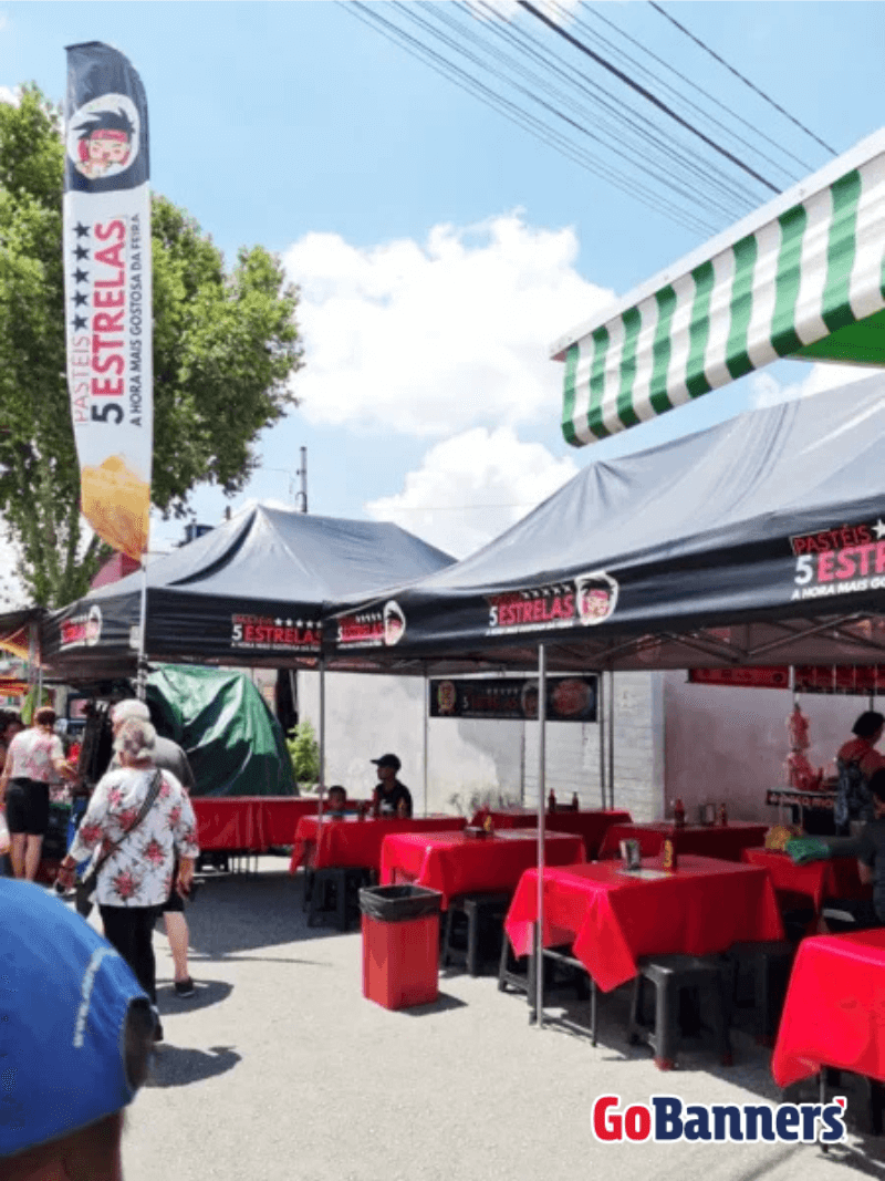 wind flag Banner restaurante