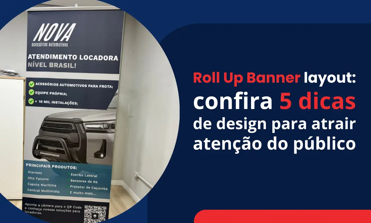 roll up banner layout