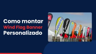 Como montar seu Wind Flag Banner Personalizado