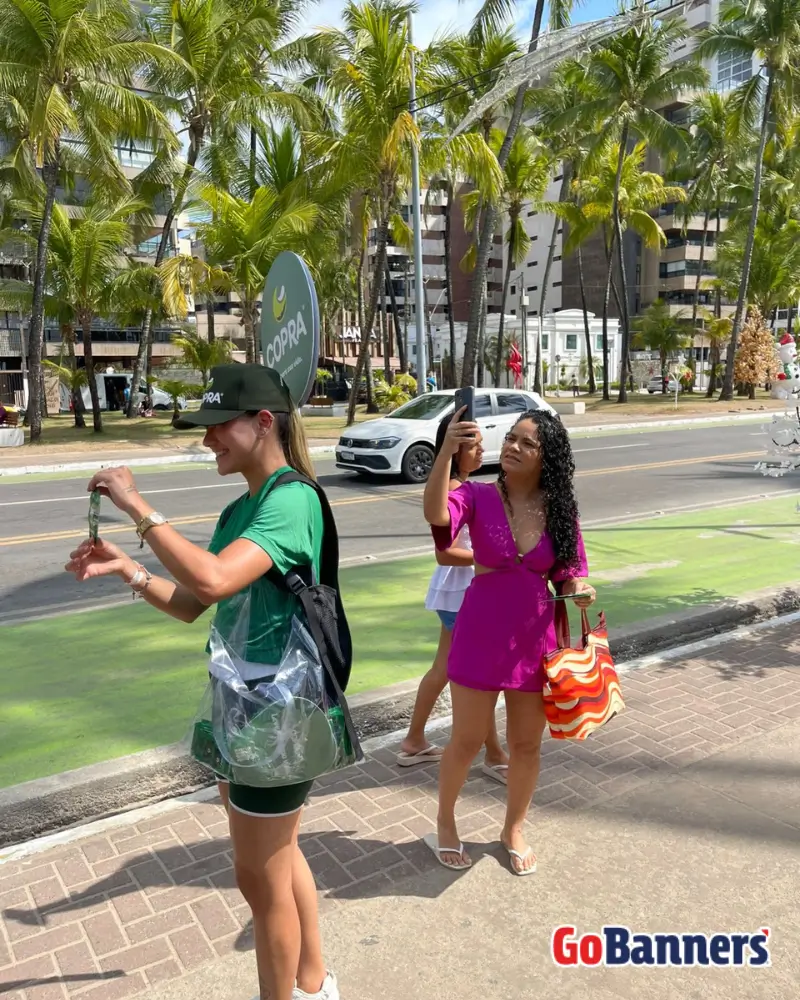 mochila pirulito vendedora copra qr code