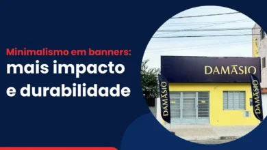 Minimalismo em banners: mais impacto e durabilidade