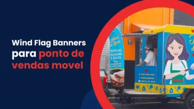 Wind Flag Banners para ponto de vendas movel: estratégias