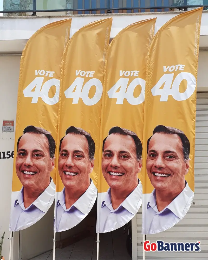 wind banner para marketing politico vereador vote 40